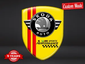 Skoda Vinylaufkleber Auto Limitiert Edition Modern